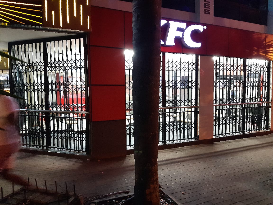 Security gates for shop fronts