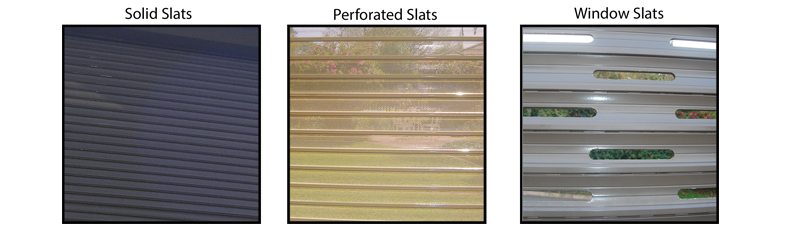different shutter slats